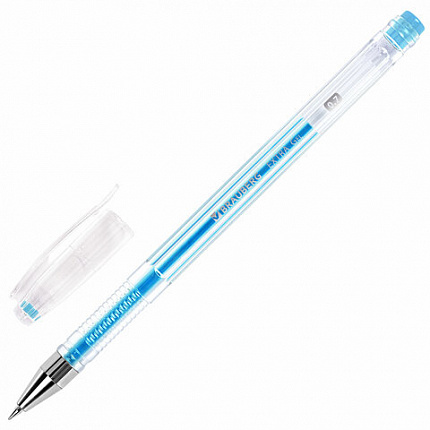 Ручки гелевые НЕОН BRAUBERG "EXTRA", НАБОР 6 ЦВЕТОВ, узел 0,7 мм, линия 0,35 мм, 143911