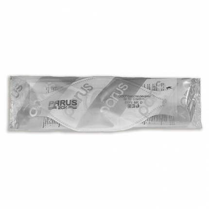 Респиратор противоаэрозольный, средний класс защиты FFP2, с клапаном, PARUS 2СК, 1196808