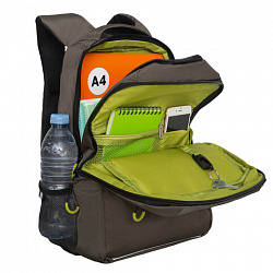 Рюкзак GRIZZLY школьный, анатомическая спинка, 2 отделения, для мальчиков, "NEW ERA", 39х26х19 см, RB-456-2/3