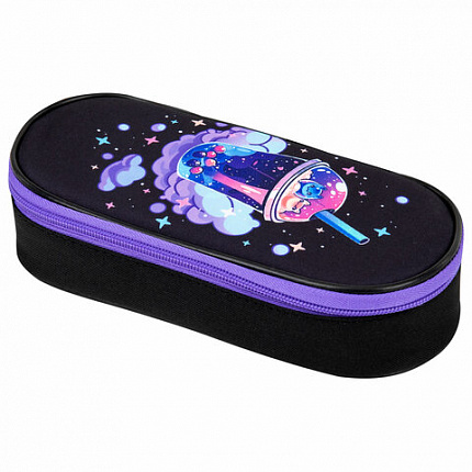 Пенал-футляр BRAUBERG, 1 отделение, органайзер, полиэстер, 22x9х5 см, "Spaceshake", 273565