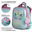 Ранец BRAUBERG SHINY, 2 отделения, с брелоком, "Сказочный единорог", 38х28х14 см, 270694