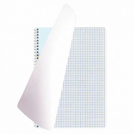 Тетрадь А4, 80 л., BRAUBERG, гребень, клетка, обложка картон, Discover, 404050