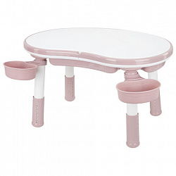 Стол детский трансформер 3 в 1 BRABIX KIDS CT-001, растущий, 2-8 лет, пластик, розовый, 533289