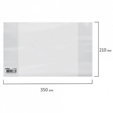 Обложка ПП 210х350 мм для тетрадей и дневников, ЮНЛАНДИЯ, 100 мкм, штрих-код, 229340