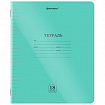 Тетрадь пластиковая обложка (прозрачная) 18 листов, линия, BRAUBERG "Smart Cover", ЗЕЛЕНАЯ, 405029