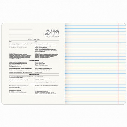 Тетрадь предметная КЛАССИКА ПРИРОДА 48 л., обложка картон, РУССКИЙ ЯЗЫК, линия, подсказ, BRAUBERG, 405091