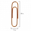 Скрепки BRAUBERG, 28 мм, омедненные, 100 шт., в картонной коробке, 270448