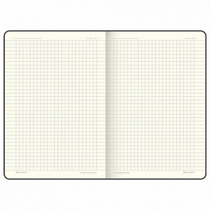 Блокнот А5 (148х218 мм), BRAUBERG "DUO", под кожу с резинкой, 80 л., клетка, голубой/розовый, 113432