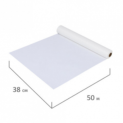 Бумага для выпечки силиконизированная, пергамент 38 см х 50 м, цвет белый, LAIMA, CH, 609586