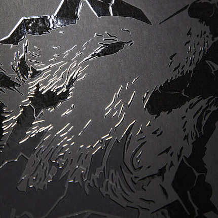 Тетрадь А5, 48 л., HATBER, скоба, клетка, матовая ламинация, 3D-лак, "Shadow" (микс в спайке), 093204, 48Т5лолВ1
