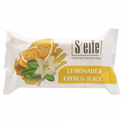 Мыло туалетное 100 г S'EIFE "Lemonade & Citrus juice" (Лимонад и Цитрусовый сок), КМЗ, штампованное