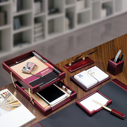 Набор подарочный настольный BESTAR "Ares" из дерева, 7 предметов, цвет "красное дерево", 236355