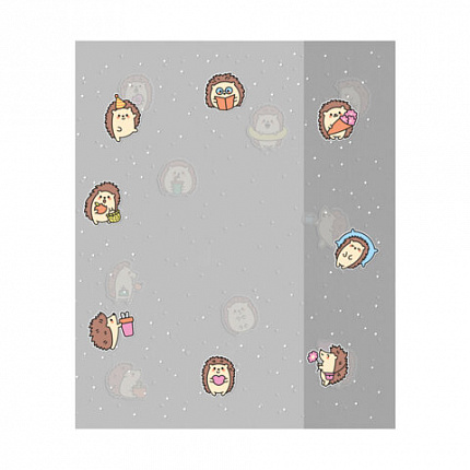 Обложки "HEDGEHOGS" для тетрадей и дневников, КОМПЛЕКТ 10 шт, ПЛОТНЫЕ, 210*350мм, 110 мкм, FUNSTER, 274088