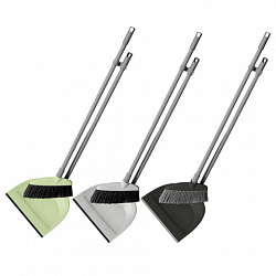 Набор для подметания (щетка с рукояткой, совок), Лень, ассорти пастель, YORK, 063020, 063030