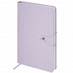 Ежедневник недатированный А5 138х213 мм, BRAUBERG "Braided", под кожу, гвоздик 160 л., сиреневый, 116596