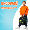 Рюкзак SNOOBAG (СНУБЭГ) MIND с пеналом в комплекте, 2 отделения, "Неоновый паук", 40х28х18 см, 274444