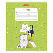 Тетрадь 18 л., HATBER линия, обложка картон, "Приключения кота Пирожка" (микс в спайке), 080118, 18Т5В2