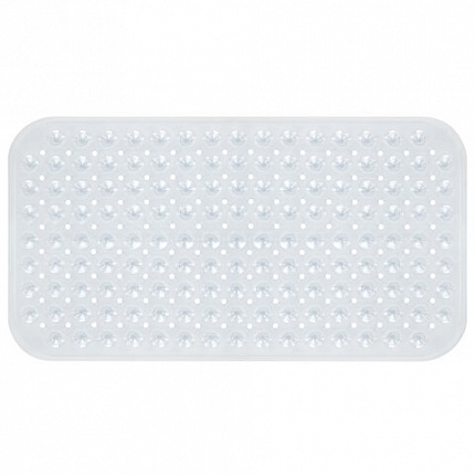 Коврик для ванны противоскользящий 70х38 см, "Полусферы", прозрачный, ПВХ, присоски, PRIMILA (ПРИМИЛА), 700382