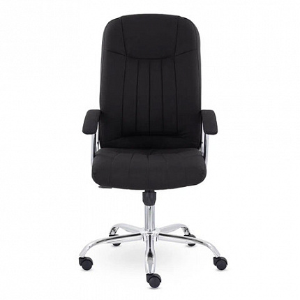 Кресло офисное "Бостон", CH-277, хром, ткань, черный (М-16)