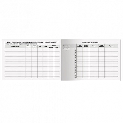 Медицинская карта "История развития ребенка", форма №112, 96 л., картон, А5 (205х150 мм), для девочки, STAFF, 130230