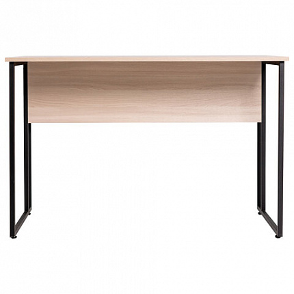 Стол BRABIX "SMART CD-019", 1180х600х770 мм, ЛОФТ, металл/ЛДСП ясень шимо светлый, каркас черный, 641947