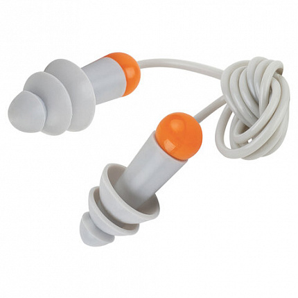 Беруши многоразовые со шнурком SNR 33дБ, 1 пара, пакет, JETA SAFETY, JEM31-b Sonido Max