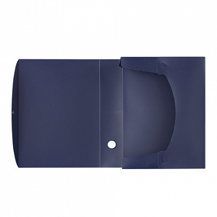 Короб архивный (330х245 мм), 70 мм, пластик, разборный, до 750 листов, синий, 0,7 мм, STAFF, 237274