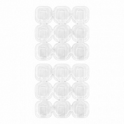 Крючки самоклеящиеся для гирлянд и проводов 1,5х1,5 см, КОМПЛЕКТ 18 шт., LAIMA Home, 608795