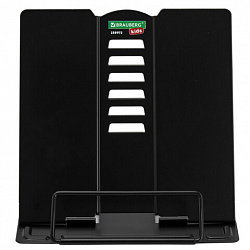 Подставка для книг и учебников BRAUBERG KIDS mini "Black", регулируемый угол наклона, металлическая, 238972
