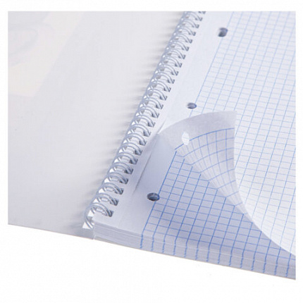 Тетрадь А4 80 л., HATBER, гребень, клетка, обложка картон, "Калейдоскоп Моментов" (микс в спайке), 083174, 80Т4В1гр