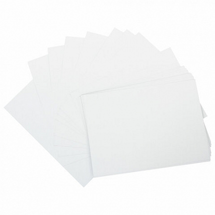 Картон белый А4 немелованный, 5 листов, ПИФАГОР, 200х290 мм, 116627