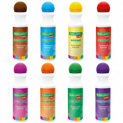 Большие точечные маркеры BRAUBERG KIDS 8 цветов + РАСКРАСКА и 2 сменных наконечника В ПОДАРОК, 152616