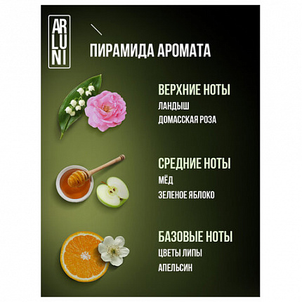 Освежитель воздуха аэрозольный 300мл ARLUNI "Липа и зелень", устранение неприятных за