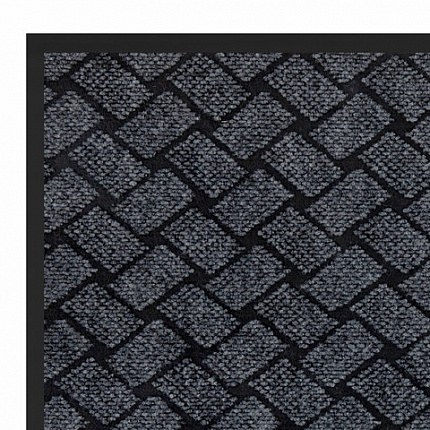 Коврик придверный 60х90 см, СЕРЫЙ, влаго-грязезащитный, 450 г/м2, плетение, PRIMILA (ПРИМИЛА) KRAFT, 701050