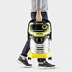 Пылесос хозяйственный KARCHER WD 5 S, мусоросборник 25 л, мощность 1100 Вт, желтый, 1.628-350.0