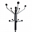 Вешалка-стойка BRABIX "CR-870" на мраморном диске, металл, 5+3 крючка, цвет коричневый, 606436