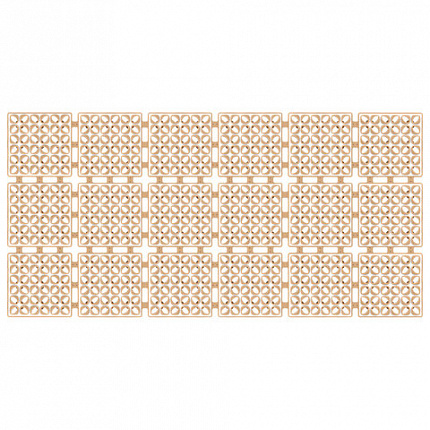 Коврик для ванны противоскользящий износостойкий 80х40 см, "Кофейные зерна", ПП + ТПЭ, PRIMILA (ПРИМИЛА), 700386