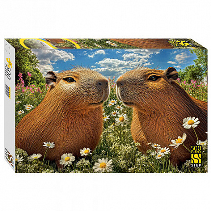 Пазл картонный 500 элементов, АССОРТИ, поле 50х34,5 см, STEP PUZZLE