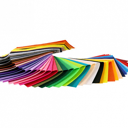 Цветной фетр А4, 1 мм, 50 л., 50 цветов, плотность 160 г/м2, ОСТРОВ СОКРОВИЩ, 665477