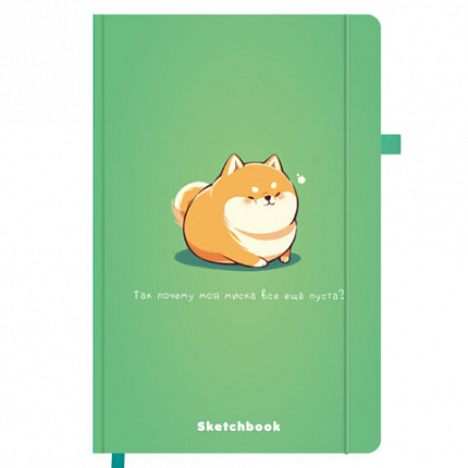 Скетчбук, слоновая кость 140 г/м2, 130х210 мм, 80 л., софт-тач, резинка, BRAUBERG ART CLASSIC, АССОРТИ, 117771