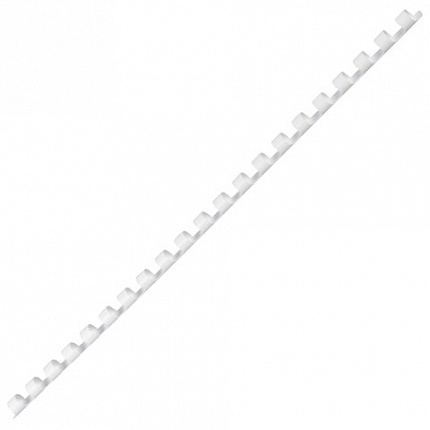 Пружины пластиковые для переплета, КОМПЛЕКТ 100 шт., 8 мм (для сшивания 21-40 л.), белые, ОФИСМАГ, 531460