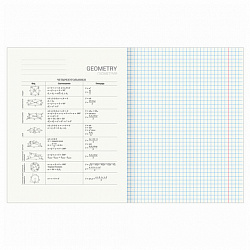 Тетрадь предметная "КЛАССИКА NATURE" 48 л., обложка картон, ГЕОМЕТРИЯ, клетка, BRAUBERG, 404585