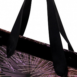 Пакет подарочный (1 штука) 26x13x32 см (L), "LED Bag", черный, ЗОЛОТАЯ СКАЗКА, 700836