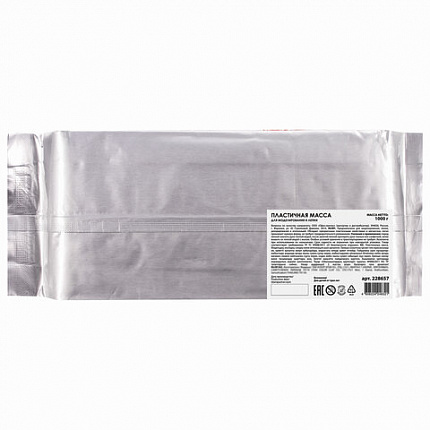 Паста (масса) для лепки ОСТРОВ СОКРОВИЩ, самозатвердевающая, 1000 г, натуральный белый, 228657