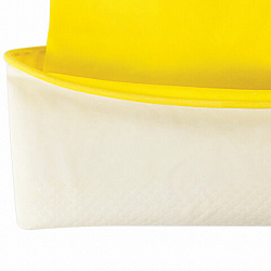 Перчатки МНОГОРАЗОВЫЕ латексные LAIMA "СТАНДАРТ", хлопчатобумажное напыление, ПЛОТНЫЕ, размер М (средний), желтые, вес 40 г, 600353