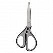 Ножницы BRAUBERG "EXTRA", 175 мм, серо-черные, 2-х сторонняя заточка, эргономичные ручки, 237295