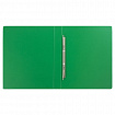 Папка с металлическим пружинным скоросшивателем BRAUBERG, картон/ПВХ, 35 мм, зеленая, до 290 листов, 228339