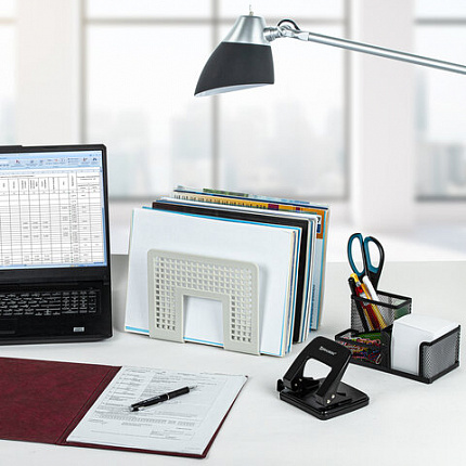 Лоток-сортер для бумаг BRAUBERG "Office-Expert", 3 отделения, 207х212х168 мм, сетчатый серый, 238022