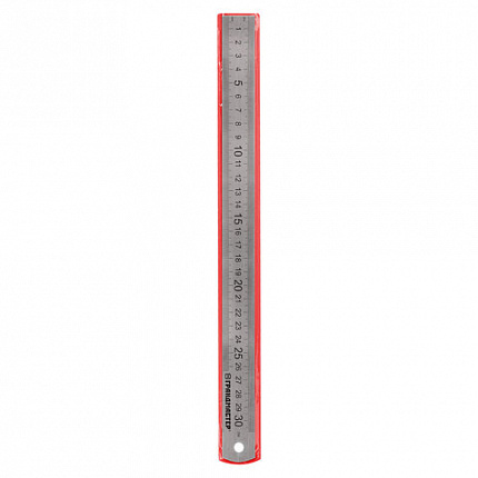 Линейка металлическая 30 см СУПЕРПРОЧНАЯ, ПВХ-чехол, ГРАНДМАСТЕР, 210813