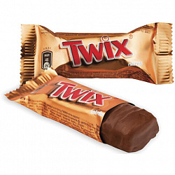 Батончики мини TWIX "Minis" печенье с карамелью в молочном шоколаде 1 кг, 57237